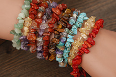 Buy Now: 100 Pcs Colorful Natural Stone Handmade Bracelets