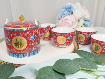 Renting out: Tea ceremony set 1 red - HIRE
