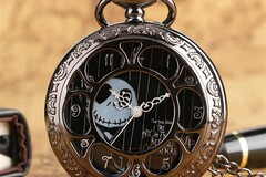Buy Now: 20 Pcs Vintage Black Skeleton Skull Pocket Watch