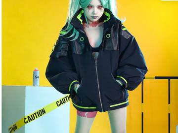 Selling with online payment: DokiDoki SR - Rebecca Cyberpunk Edgerunners Cosplay + Wig