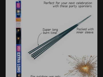 Selling: Extra long SPARKLERS 