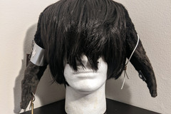 Selling with online payment: Arknights Ayerscarpe Black Wig with Rabbit Ears