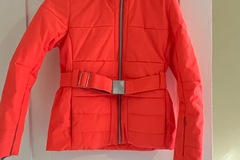 Winter sports: Poivre Blanc Bright Orange Faux Fur Collar Jacket 