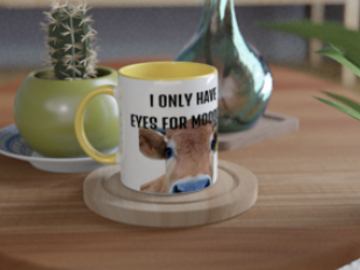 Selling with online payment: Valentines Mug “ I only have eyes for Moo”