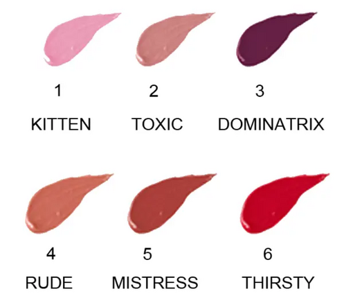 AMUSE Bad Gal Lippies 6 Bold Colors Matte Lipgloss- WHOLESALE BOX
