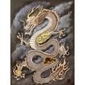  : Sepia Dragon A3 Art Print
