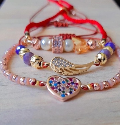 Pulseras tejidas y ajustables