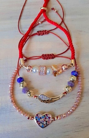 Pulseras tejidas y ajustables