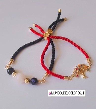Pulseras tejidas y ajustables