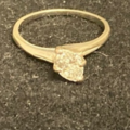For purchase or set price (NON-HOURLY): Heirloom Diamond & White Gold Solitaire Ring
