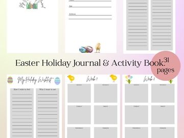 Third party Payment: Easter Holiday Journal & Activity Book for Kids