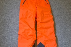 Winter sports: LG Youth (16) Neon Orange North Face Salopettes with Braces 