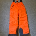 Winter sports: LG Youth (16) Neon Orange North Face Salopettes with Braces 