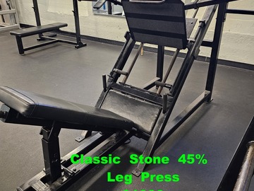 Buy it Now w/ Payment: Stone 45% Leg press
