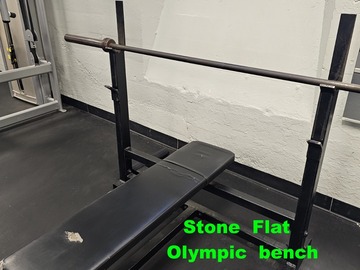 Buy it Now w/ Payment: Stone Olympic Flat bench