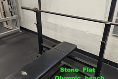 Buy it Now w/ Payment: Stone Olympic Flat bench