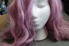 Selling with online payment: Pink Wavy/Curly Lace Cap