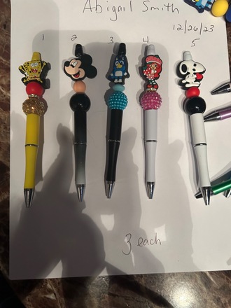 25pcs beaded pens 