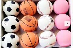 Buy Now: 144 each - Assorted Sports High Bounce Rubber Ball Toys - #5773