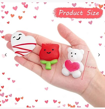 Hearts, Bears and Flowers Stress Relief Suishy Toys – Item #5787