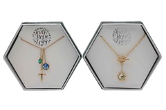 Buy Now: Dozen Fine Silver Plate Inspirational Gift Boxed Necklaces