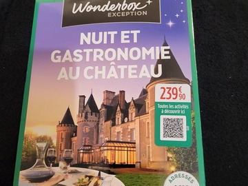 Vente: Coffret Wonderbox "Nuit et gastronomie au château" (239,90€) 