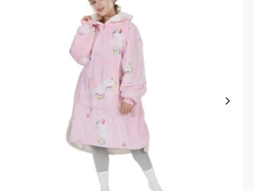 Buy Now: Wearable Blanket Hoodie Blanket – Soft Warm – Pink Unicorn – ONE 