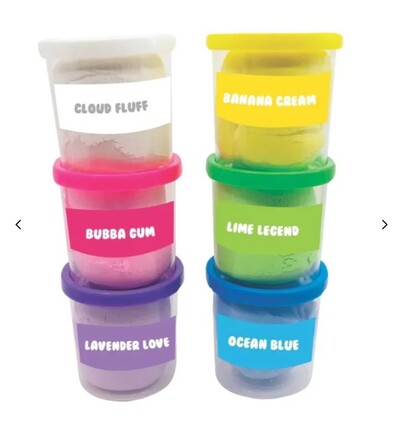 JKREW Super Klay – 6 ASST COLOR CONTAINERS #6152