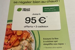 Vente: Carte réduction Hello Fresh (95€)