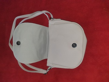 For Rent: white handbag
