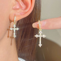 Buy Now: 60 Pairs Fashion Shiny Cross Ladies Earrings