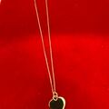 Comprar ahora: 12 pcs-Sterling Silver Vermeil Heart Pendant-18" chain-$6.99 ea