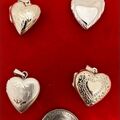 Comprar ahora: 8 pcs--Genuine Sterling Silver Heart Locket Jewelry--$8.00 each!