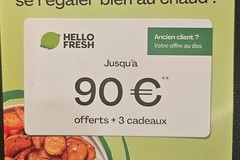 Vente: Carte cadeau Hello Fresh (90€)