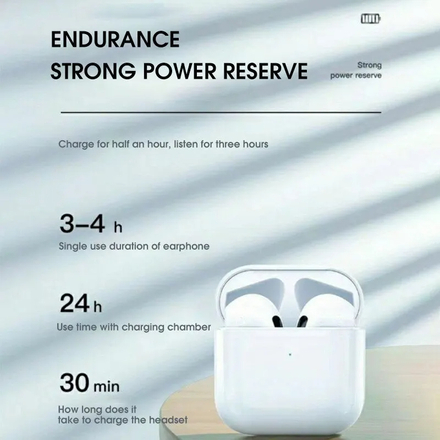 8pcs AirPods 4 TWS Wireless Headphones Earphone