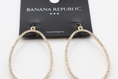 Buy Now: Dozen Gold Rhinestone Teardrop Earrings by Banana Republic