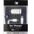 Comprar ahora: Just Wireless Lightning To USB-C Rapid Car Chargers