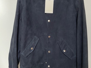 Selling with online payment: [EU] NWT Suitsupply navy suede bomber jacket, size M