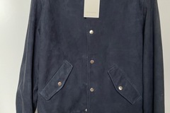 Selling with online payment: [EU] NWT Suitsupply navy suede bomber jacket, size M