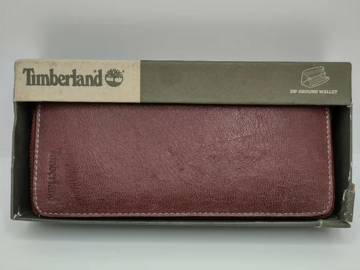 Buy Now: 10 pcs. NIB Timberland Brown Leather Zip Around Wallet