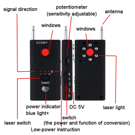 20pcs Wireless signal detector to prevent tracking