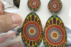 Buy Now: 80 Pairs Vintage Bohemian Sunflower Wooden Earrings