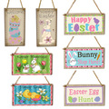 Buy Now: 60pcs Easter wooden pendant commemorative cartoon pattern pendant