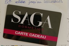 Vente: Carte cadeau SAGA Cosmetics (50€)