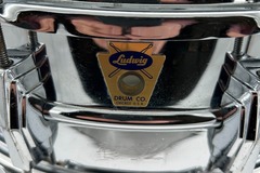 Selling with online payment: Vintage 1959 Transition Badge Ludwig Snare Drum Chrome Over Brass