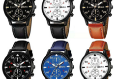 Comprar ahora: 40 Pcs Fashion Geneva Men's Leather Quartz Watches