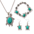Comprar ahora: 30 Sets Luxury Vintage Turquoise Turtle Ladies Jewelry Set
