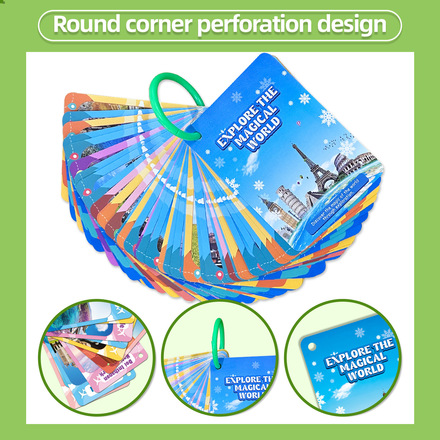 30 sets of world attractions children’s early education cards