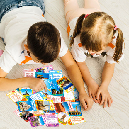 30 sets of world attractions children’s early education cards