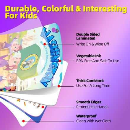30pcs U.S. state education cards early education cards